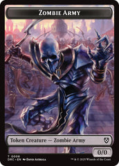 Zombie Army // Zombie Warrior Double-Sided Token [Aetherdrift Tokens] | Exor Games Truro