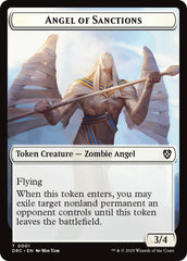 Angel of Sanctions // Zombie (0003) Double-Sided Token [Aetherdrift Tokens] | Exor Games Truro