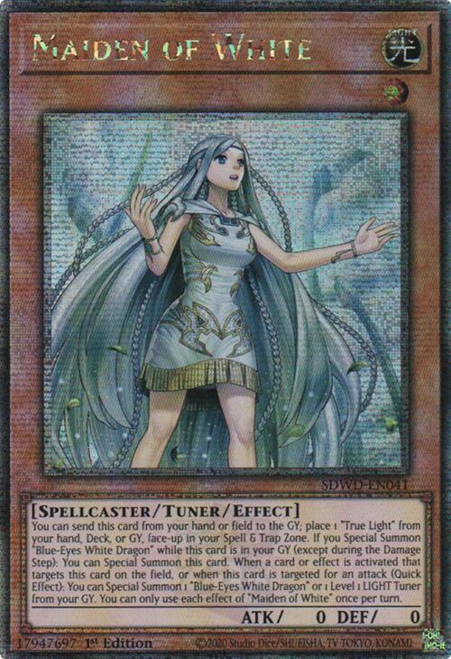 Maiden of White (Quarter Century Secret Rare) [SDWD-EN041] Quarter Century Secret Rare | Exor Games Truro