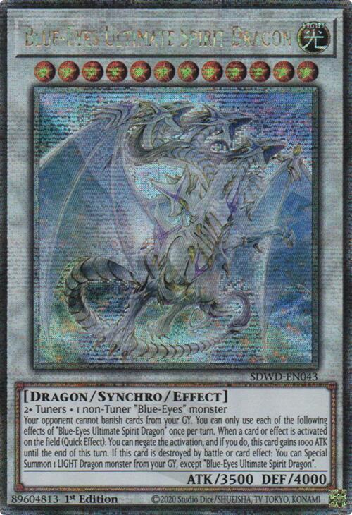Blue-Eyes Ultimate Spirit Dragon (Quarter Century Secret Rare) [SDWD-EN043] Quarter Century Secret Rare | Exor Games Truro