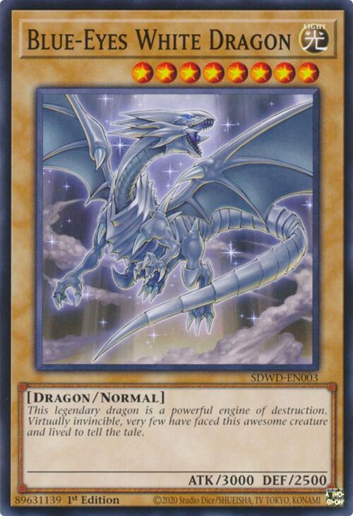 Blue-Eyes White Dragon [SDWD-EN003] Common | Exor Games Truro