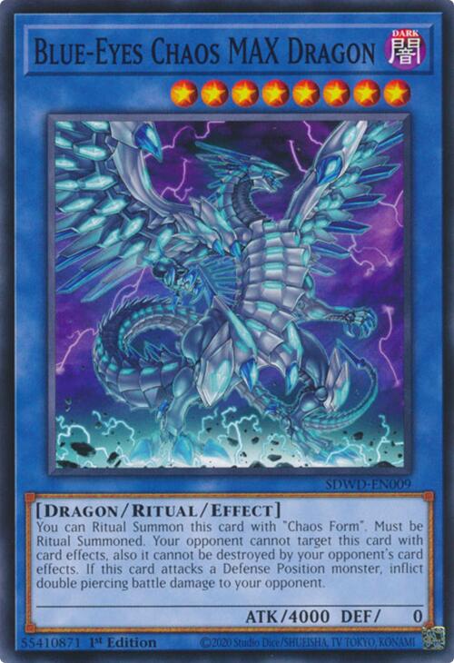 Blue-Eyes Chaos MAX Dragon [SDWD-EN009] Common | Exor Games Truro
