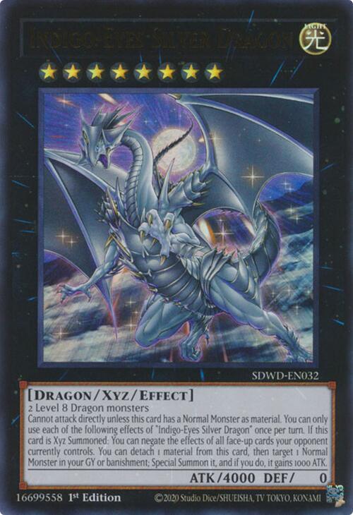 Indigo-Eyes Silver Dragon [SDWD-EN032] Ultra Rare | Exor Games Truro