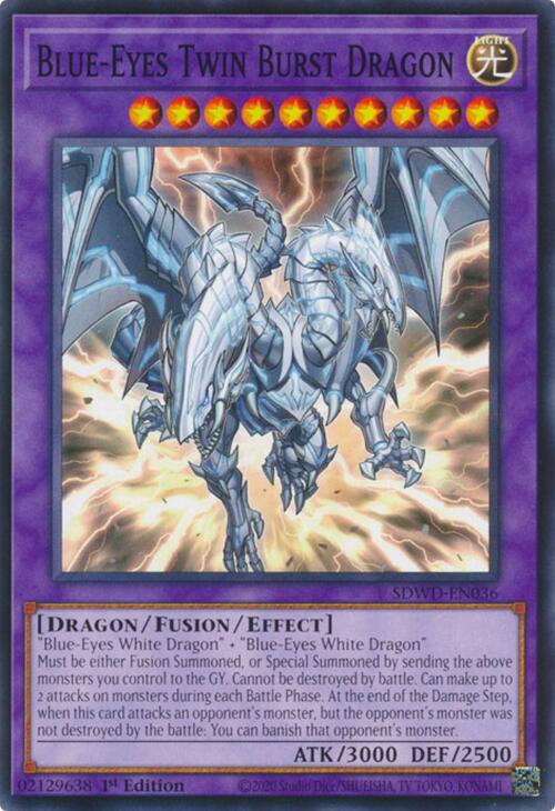 Blue-Eyes Twin Burst Dragon [SDWD-EN036] Common | Exor Games Truro