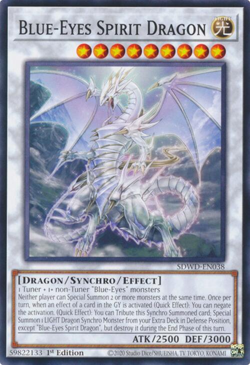 Blue-Eyes Spirit Dragon [SDWD-EN038] Common | Exor Games Truro