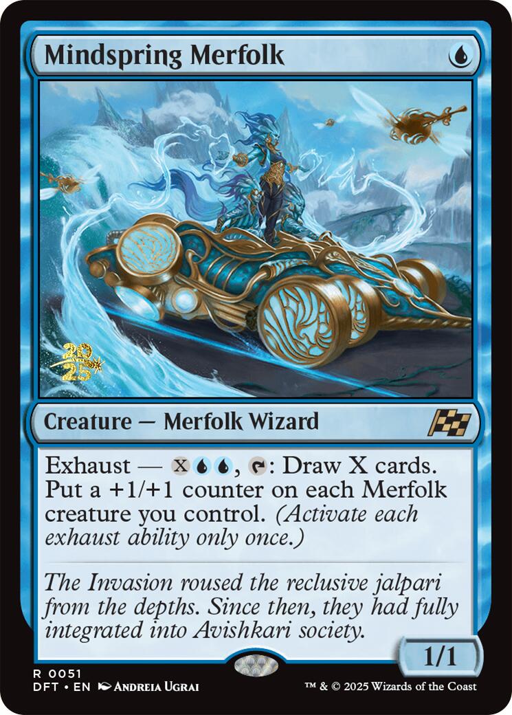 Mindspring Merfolk [Aetherdrift Prerelease Promos] | Exor Games Truro