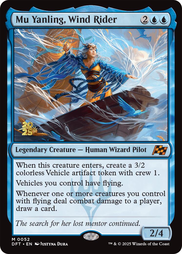 Mu Yanling, Wind Rider [Aetherdrift Prerelease Promos] | Exor Games Truro