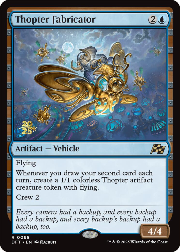 Thopter Fabricator [Aetherdrift Prerelease Promos] | Exor Games Truro