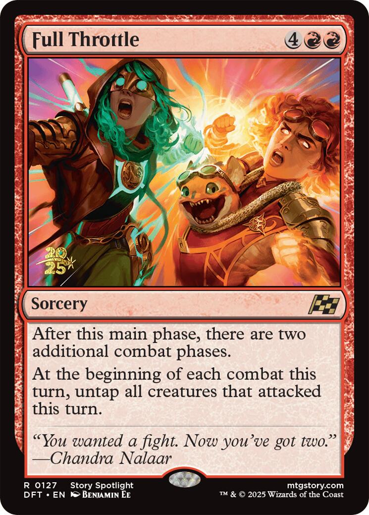 Full Throttle [Aetherdrift Prerelease Promos] | Exor Games Truro