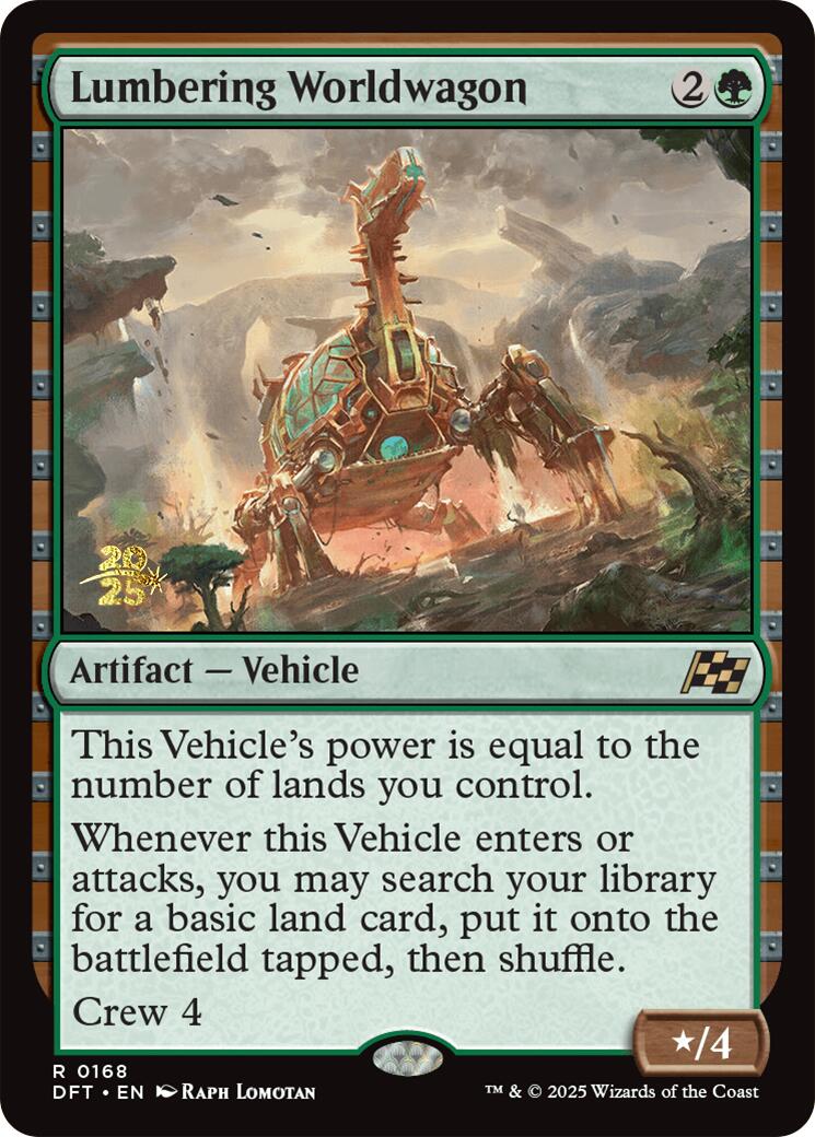 Lumbering Worldwagon [Aetherdrift Prerelease Promos] | Exor Games Truro
