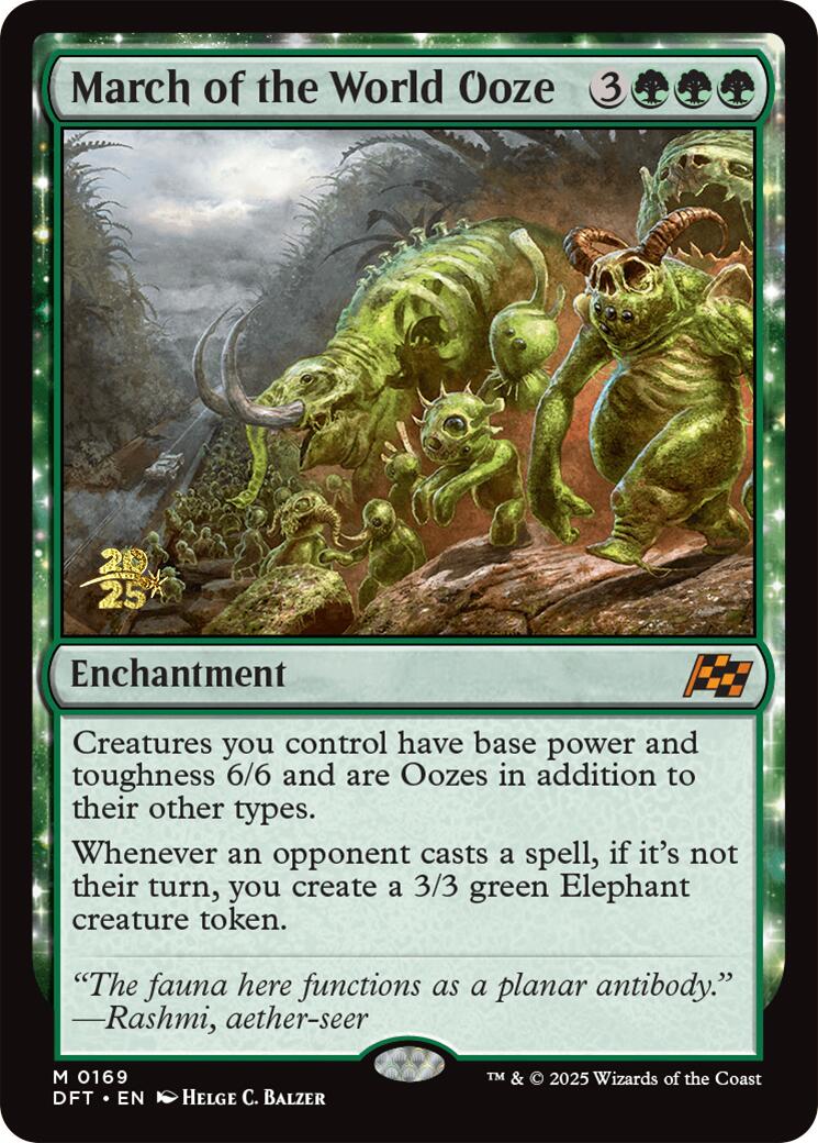 March of the World Ooze [Aetherdrift Prerelease Promos] | Exor Games Truro