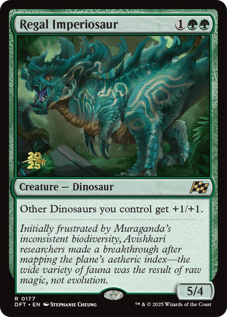 Regal Imperiosaur [Aetherdrift Prerelease Promos] | Exor Games Truro