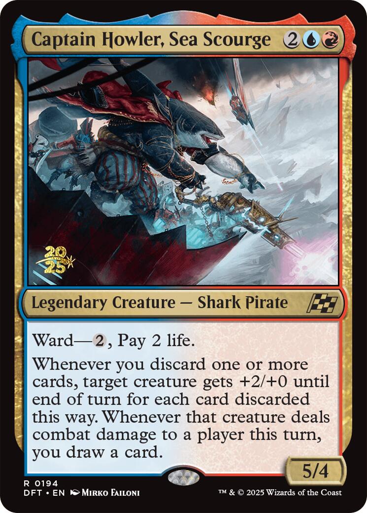 Captain Howler, Sea Scourge [Aetherdrift Prerelease Promos] | Exor Games Truro