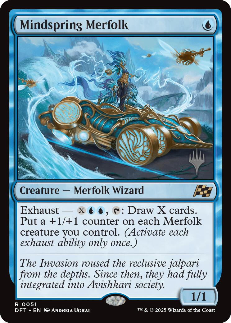 Mindspring Merfolk [Aetherdrift Promos] | Exor Games Truro