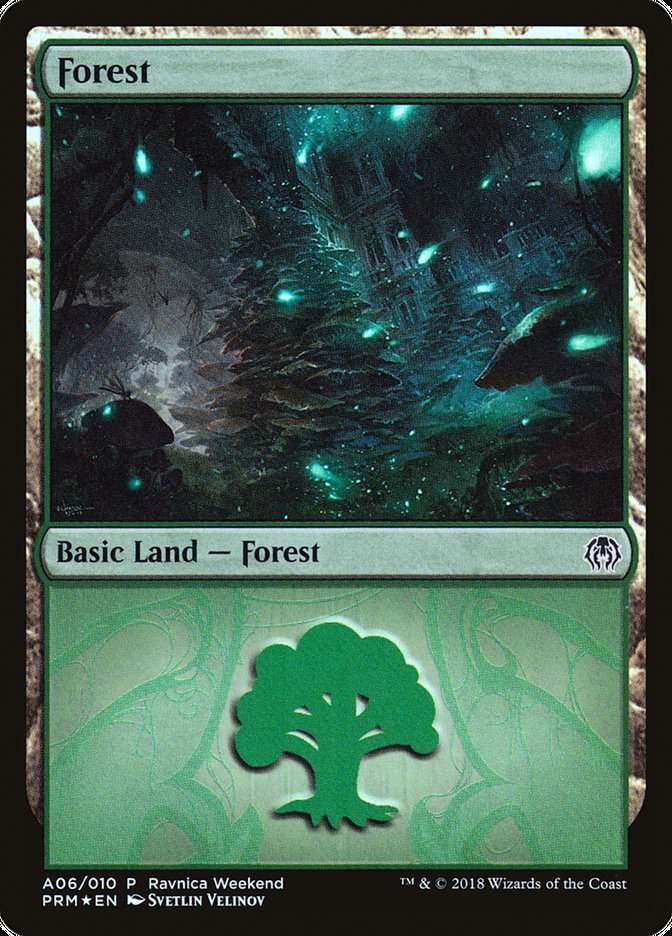 Forest (A06) [Ravnica Allegiance Ravnica Weekend] | Exor Games Truro