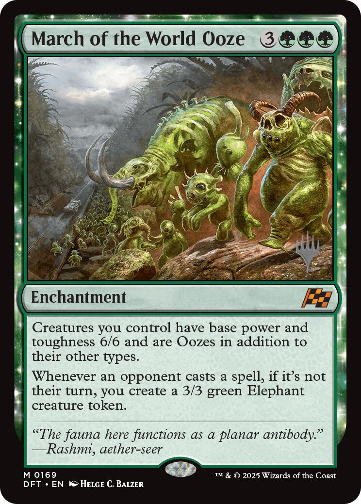 March of the World Ooze (Promo Pack) [Aetherdrift Promos] | Exor Games Truro