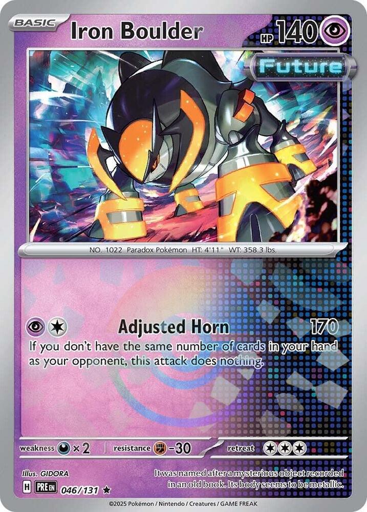 Iron Boulder (046/131) (Poke Ball Pattern) [Scarlet & Violet: Prismatic Evolutions] | Exor Games Truro