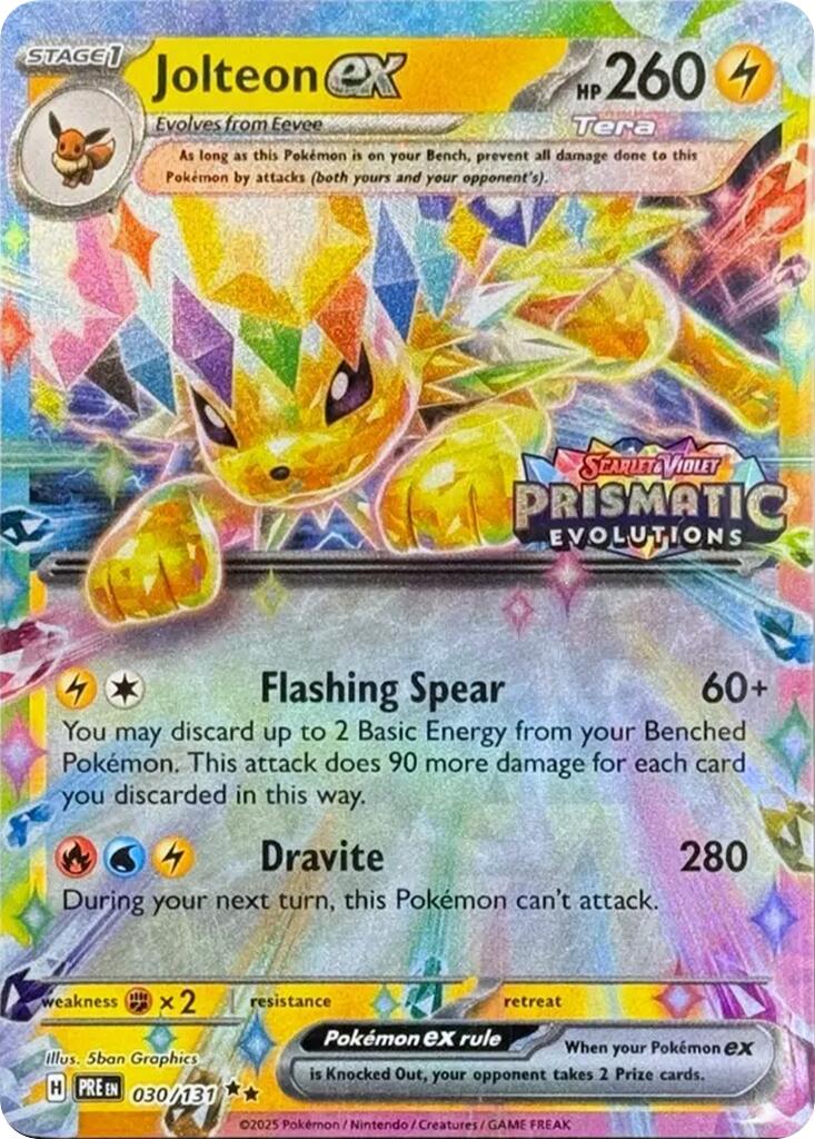 Jolteon ex (030/131) (Prismatic Evolutions Stamp) [Scarlet & Violet: Prismatic Evolutions] | Exor Games Truro