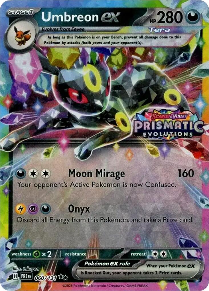 Umbreon ex (060/131) (Prismatic Evolutions Stamp) [Scarlet & Violet: Prismatic Evolutions] | Exor Games Truro