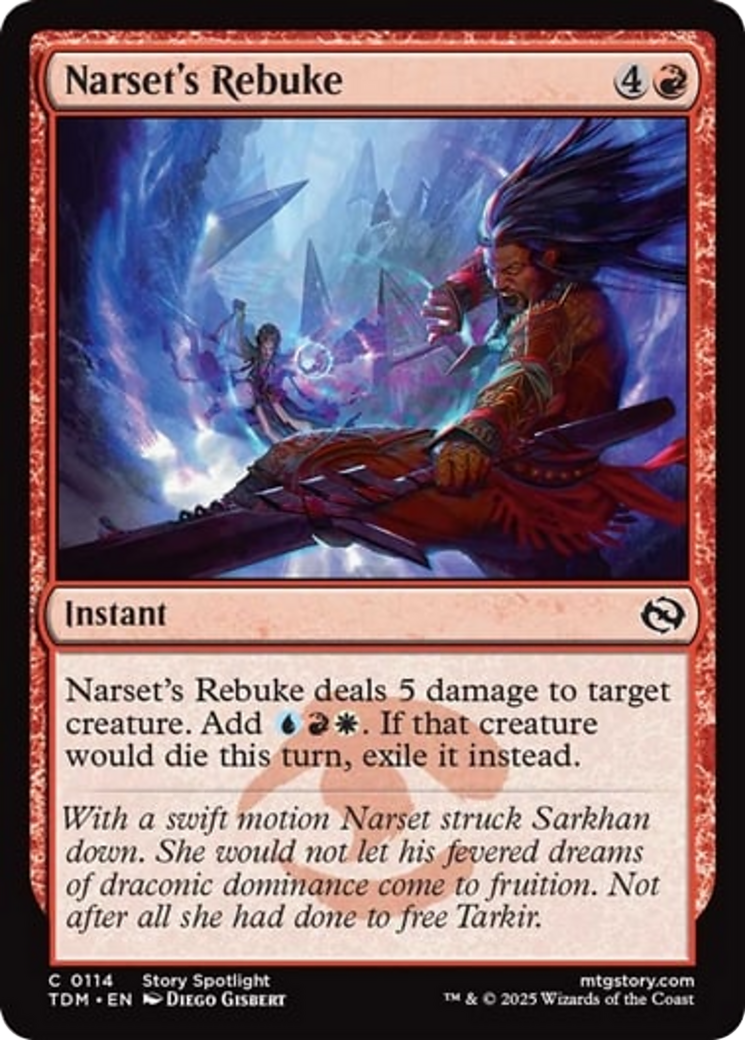 Narset's Rebuke [Tarkir: Dragonstorm] | Exor Games Truro