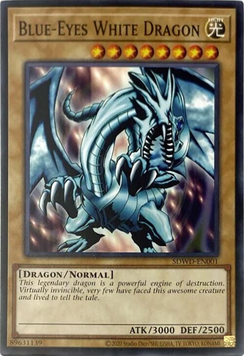 Blue-Eyes White Dragon (Unlimited Misprint) [SDWD-EN001] Common | Exor Games Truro