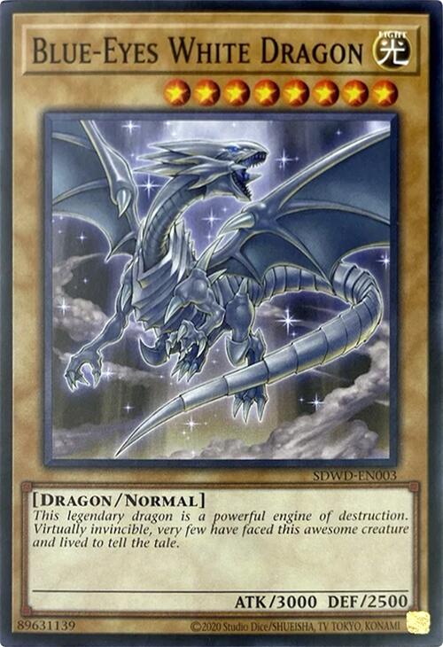 Blue-Eyes White Dragon (Unlimited Misprint) [SDWD-EN003] Common | Exor Games Truro