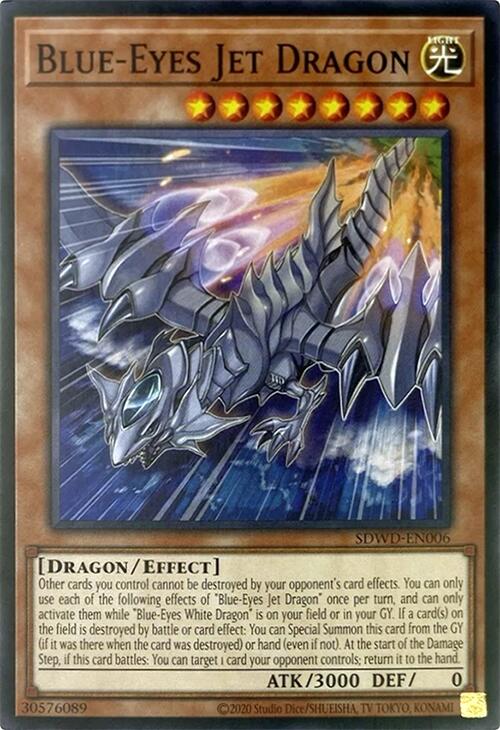 Blue-Eyes Jet Dragon (Unlimited Misprint) [SDWD-EN006] Common | Exor Games Truro