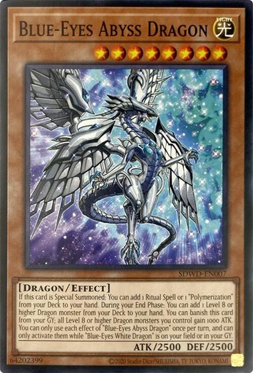 Blue-Eyes Abyss Dragon (Unlimited Misprint) [SDWD-EN007] Common | Exor Games Truro