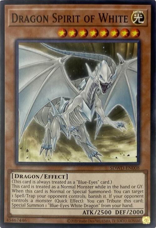 Dragon Spirit of White (Unlimited Misprint) [SDWD-EN008] Common | Exor Games Truro