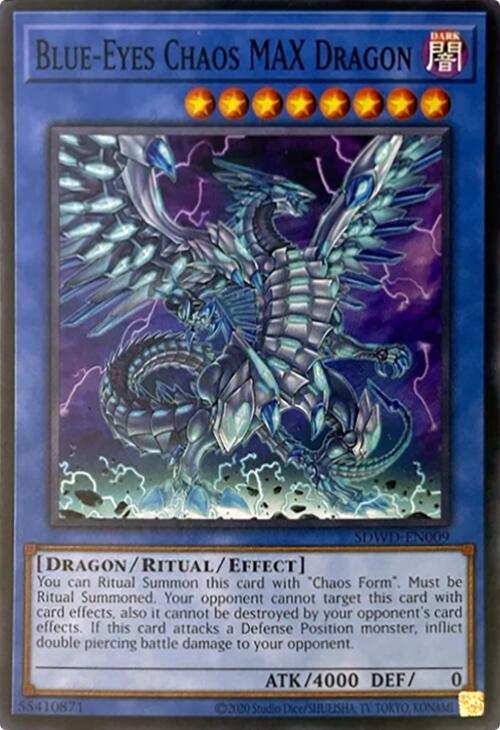 Blue-Eyes Chaos MAX Dragon (Unlimited Misprint) [SDWD-EN009] Common | Exor Games Truro