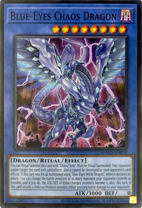 Blue-Eyes Chaos Dragon (Unlimited Misprint) [SDWD-EN010] Common | Exor Games Truro