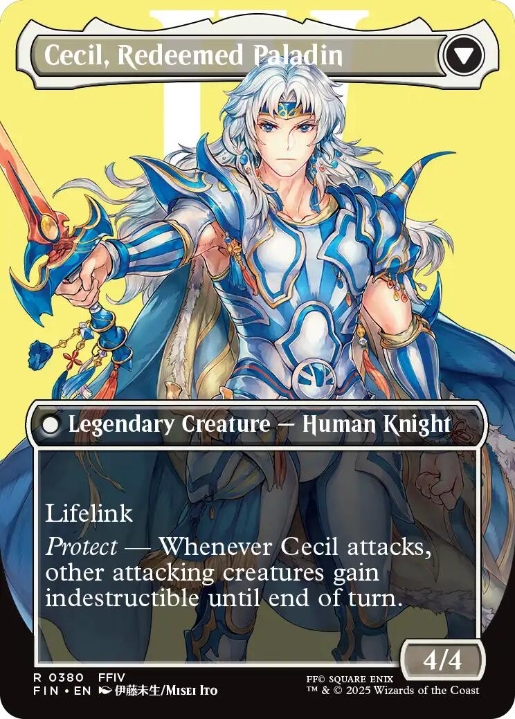 Cecil, Dark Knight // Cecil, Redeemed Paladin (Borderless) [FINAL FANTASY] | Exor Games Truro