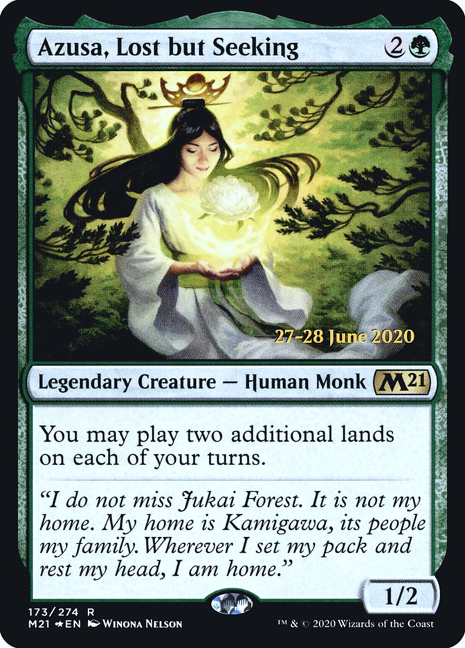 Azusa, Lost but Seeking [Core Set 2021 Prerelease Promos] | Exor Games Truro