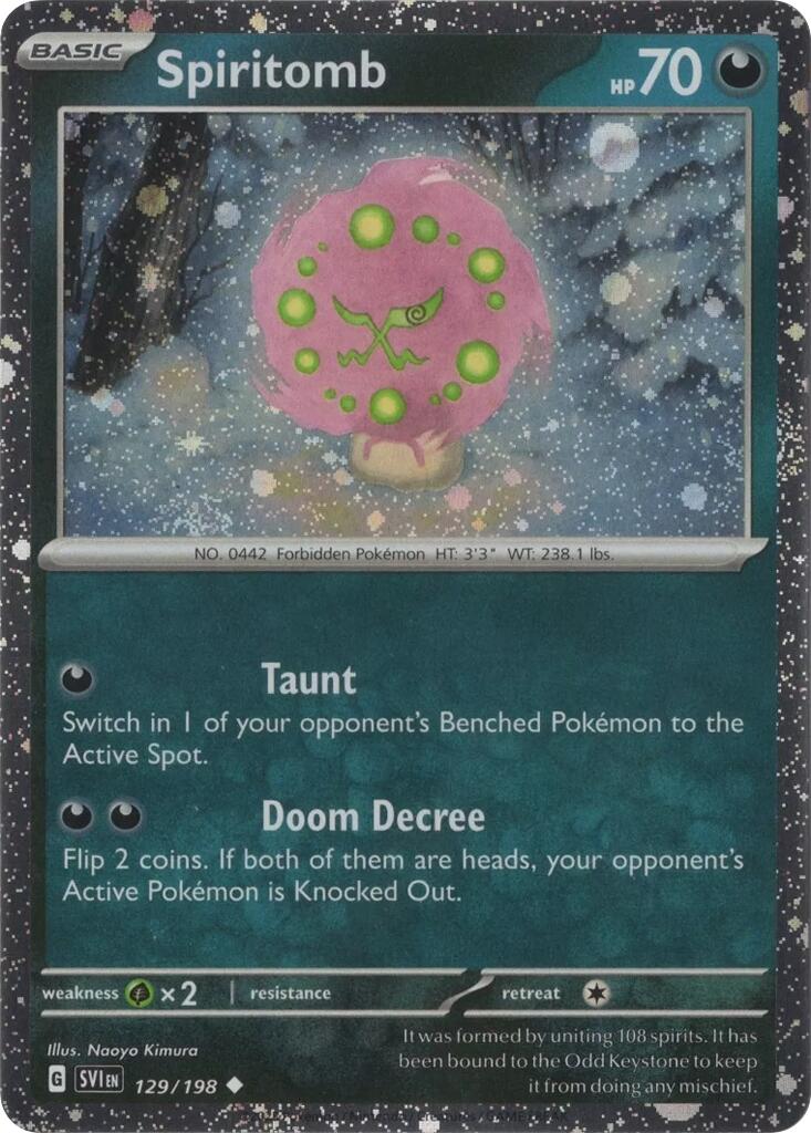 Spiritomb (129/198) (Cosmo Holo) [Scarlet & Violet: Black Star Promos] | Exor Games Truro
