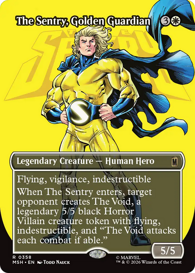 The Sentry, Golden Guardian (Borderless) [Marvel Super Heroes] | Exor Games Truro