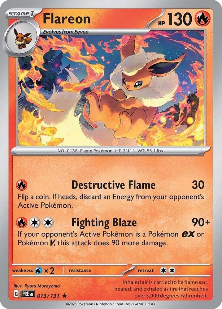 Flareon (013/131) [Scarlet & Violet: Prismatic Evolutions] | Exor Games Truro