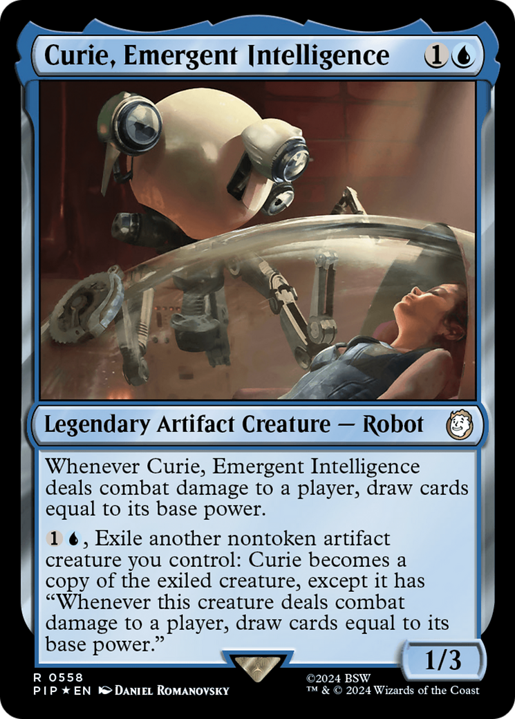 Curie, Emergent Intelligence (Surge Foil) [Fallout] | Exor Games Truro