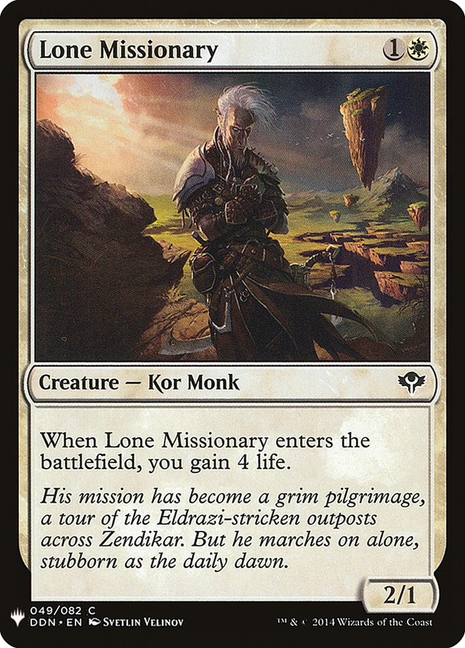 Lone Missionary [Mystery Booster] | Exor Games Truro