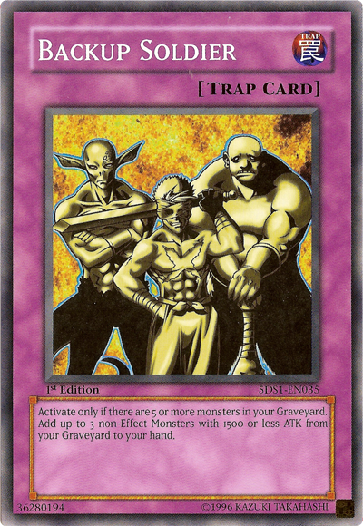 Backup Soldier [5DS1-EN035] Common | Exor Games Truro
