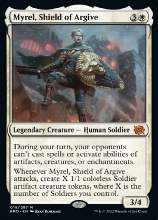 Myrel, Shield of Argive (Promo Pack) [The Brothers' War Promos] | Exor Games Truro