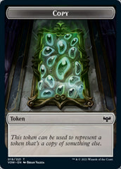Copy // Human (010) Double-Sided Token [Innistrad: Crimson Vow Tokens] | Exor Games Truro
