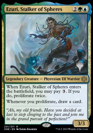 Ezuri, Stalker of Spheres (Promo Pack) [Phyrexia: All Will Be One Promos] | Exor Games Truro