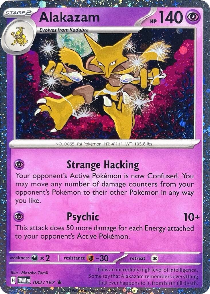 Alakazam (082/167) (Cosmos Holo) [Scarlet & Violet: Twilight Masquerade] | Exor Games Truro