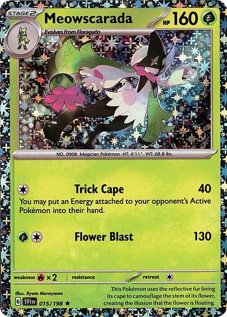 Meowscarada (015/198) (Sparkle Holo) [Miscellaneous Cards] | Exor Games Truro