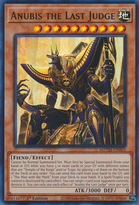 Anubis the Last Judge [MZTM-EN003] Ultra Rare | Exor Games Truro
