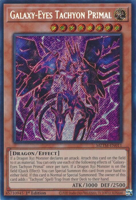 Galaxy-Eyes Tachyon Primal [MZTM-EN011] Secret Rare | Exor Games Truro