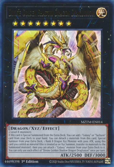 Divine Golden Shadow Dragon Dragluxion [MZTM-EN014] Ultra Rare | Exor Games Truro