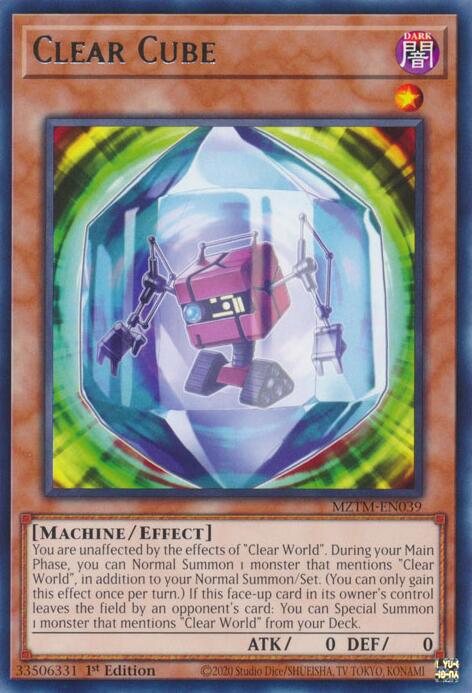 Clear Cube [MZTM-EN039] Rare | Exor Games Truro