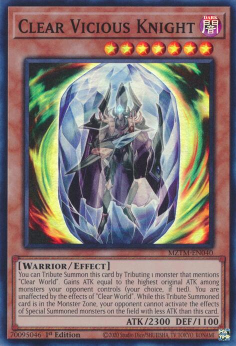 Clear Vicious Knight [MZTM-EN040] Super Rare | Exor Games Truro