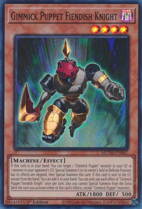 Gimmick Puppet Fiendish Knight [MZTM-EN047] Super Rare | Exor Games Truro